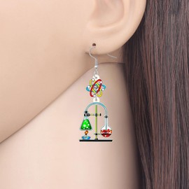 DALANE Acrylic Novelty School Chemistry Theme Teacher Earrings Dangle Drop Astronomy Teacher Recognition Gifts for Women Girls Children Back to School Jewellery, Acrylic, No Gemstone