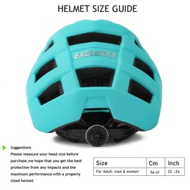 Exclusky Bike Helmet Adults Lightweight Bicycle Helmet Mountain Bike Helmet for Men Women