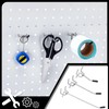 twinklemon 150PCS Pegboard Hooks 2/4/6 Inch Peg Board Organizer Accessories