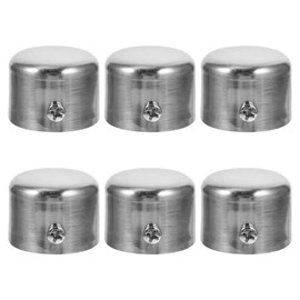 Cabilock Tapones De Barra De Cortina 1.29X1.29X0.90 Pulgadas Remates para Cortinero Metalicos Finiales De Reemplazo Fácil Instalación Sin Herramientas Decoración para Hogar
