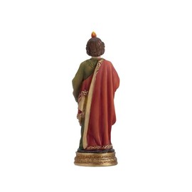 DRW Hand Painted San Judas Resin Axe Figurine 13cm