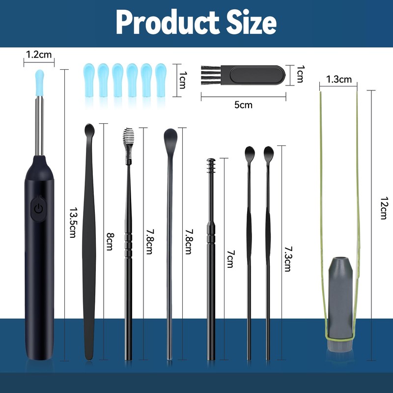 Herolland Ear Wax Removal - Earwax Remover Tool with 7
