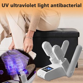 SKIKHN Electric Shoe Dryer with 4 Holders, Timer and Adjustable Length, Portable Ski Boot Dryer, Suitable for Shoes, Gloves, Hats, Socks and Football Boots