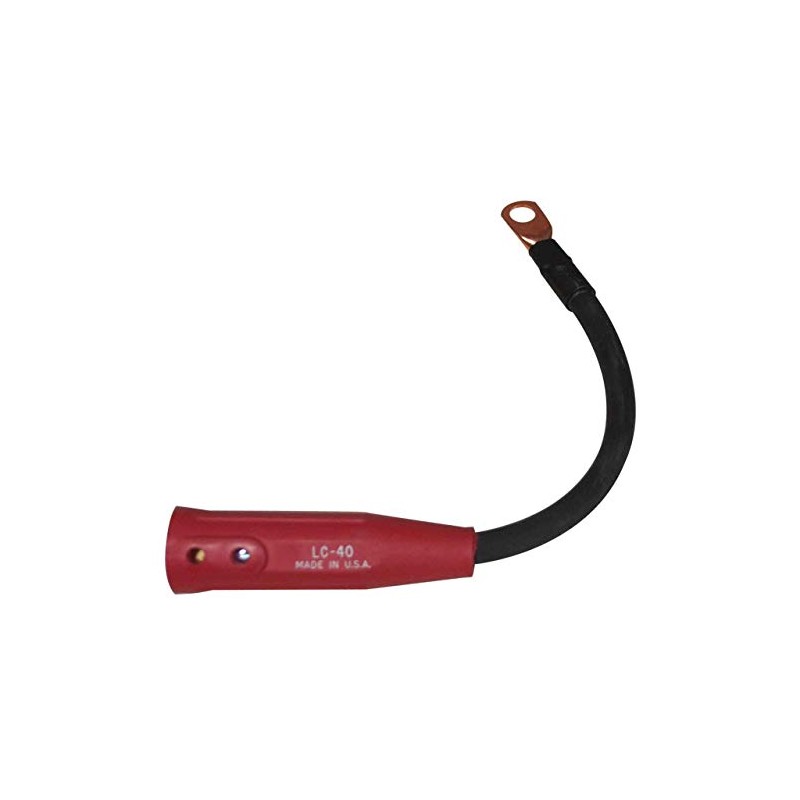Direct 1/0 AWG 1 Foot Long Red Quick Disconnect Welding