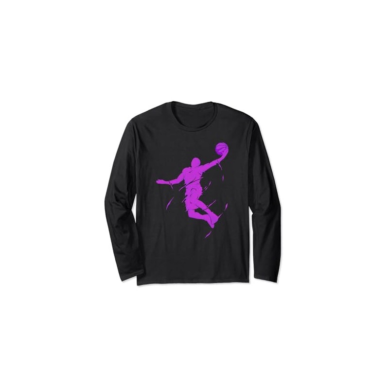 Purple Slam Dunk - Mighty Slam Dunk Long-Sleeved Shirt, black
