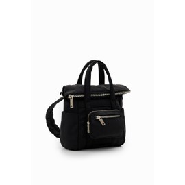 Desigual Women's BOLS_Basic Modular Voyage Accessories Nylon Across Body Bag, Black, black