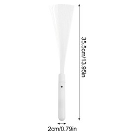 KOMBIUDA 12Pcs LED Glow Sticks Colorful Fiber Optic Wands for Parties Festivals Concerts Weddings Bright Flashing Light Sticks for All Night Events