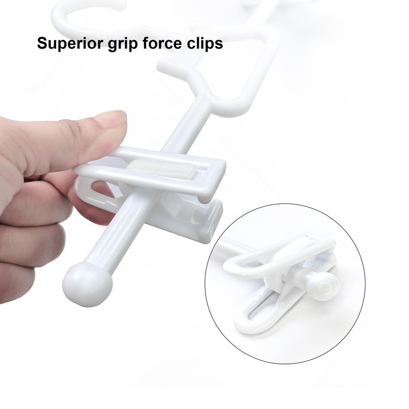 HAOYIJIA Pant Hangers, Heavy Duty Slim Plastic Hangers, Clothes Hangers