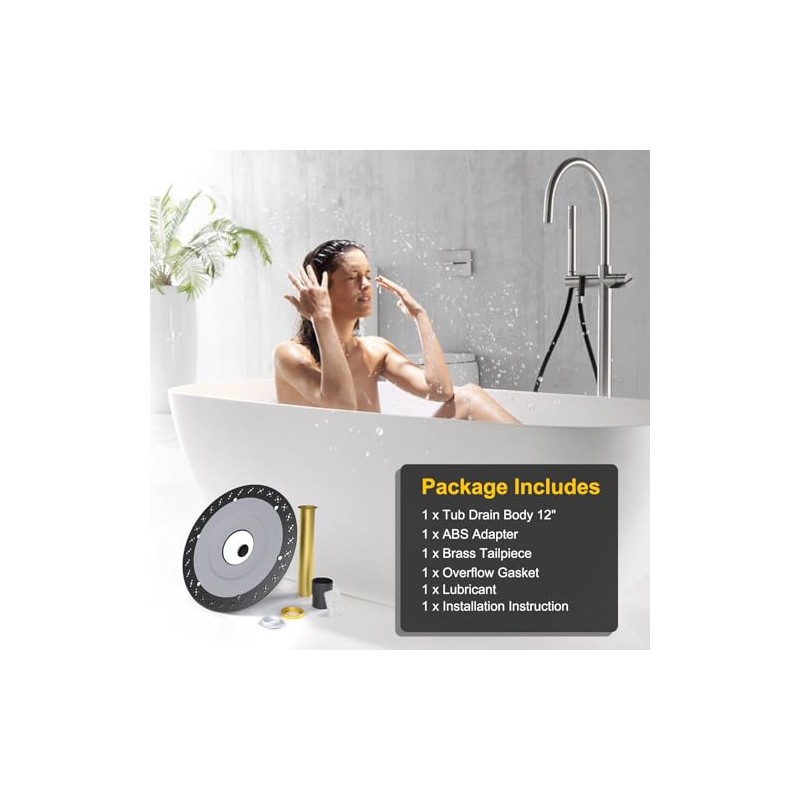 Freestanding Tub Drain Rough-in Kit, Freestanding Bathtub Drains Installation Free