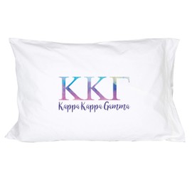 Desert Cactus Kappa Kappa Gamma Pillowcase Sorority Water Color 220 Thread Count 100% Cotton