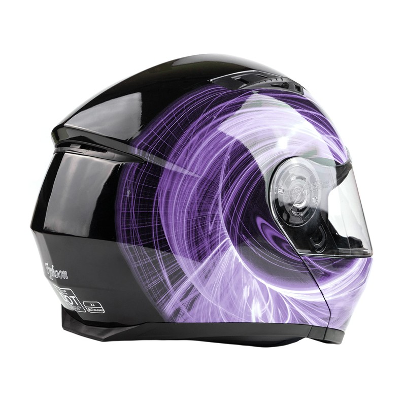 Typhoon TH158 Adult Modular Motorcycle Helmet DOT Dual Visor Full