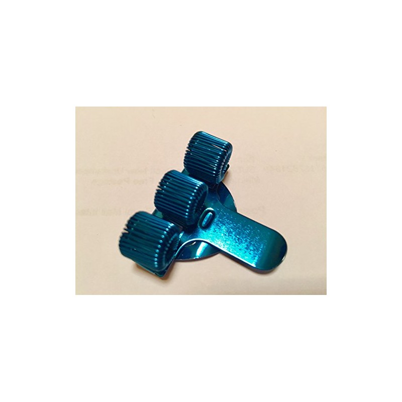 1 x BLUE COLOURED TREBLE TRIPLE PEN HOLDER POCKET PEN