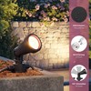 ledscom.de PIRK Outdoor Garden Spotlight with Ground Spike IP44 Black