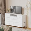 Furnulem White Dresser for Bedroom, Wide Chest of Drawers with