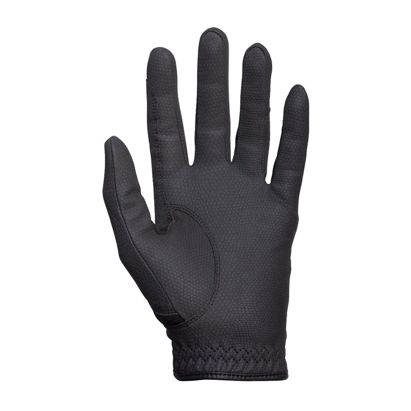 HIRZL Basic Equestrian Unisex Riding Gloves (7, Black)