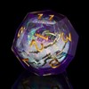 ORUZA 7 PCS Liquid Core DND Polyhedral Dice, Resin Sharp