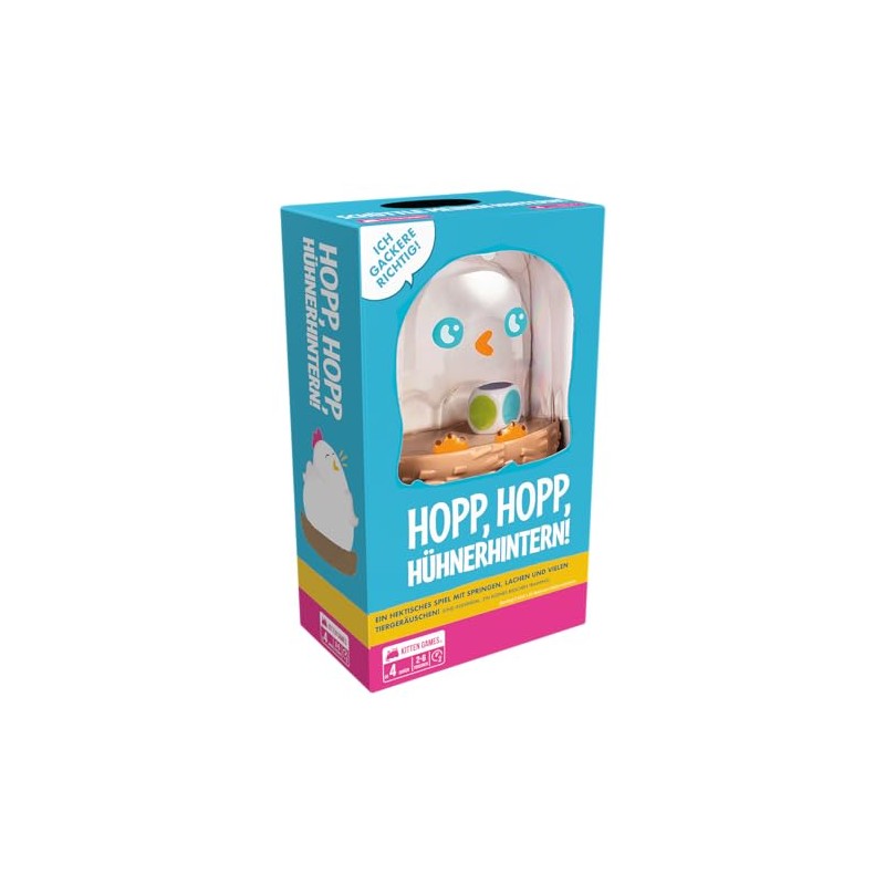 Exploding Kittens, Hopp, Hop, Chicken Hinns! Children's Game, Reaction Game,