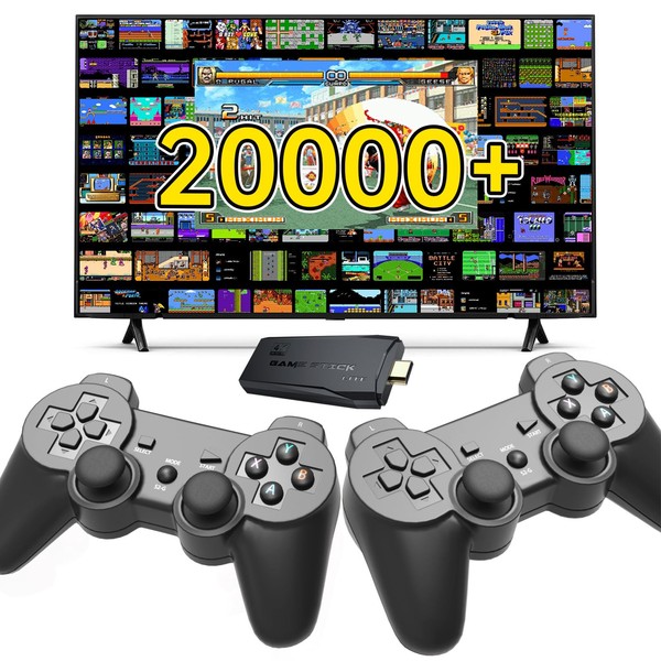 Retro Game Console,Retro Game Stick with 20,000+ Games,4k Hdmi Output