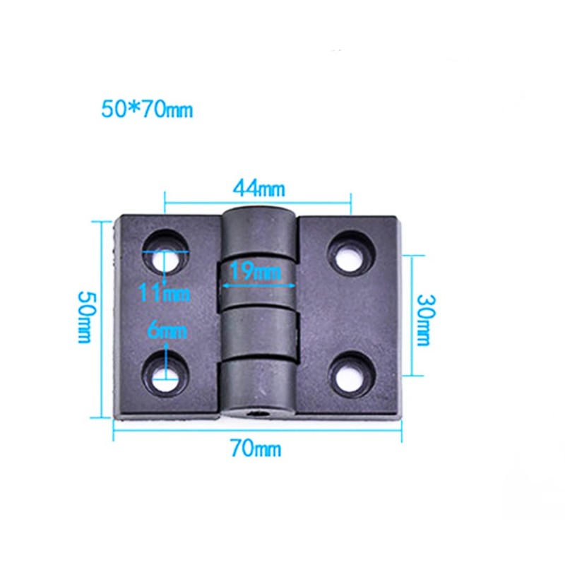 4 PCS Door Hinge, Black Plastic Folding Drawer Hinges for