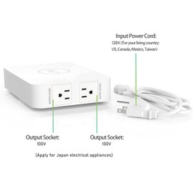 120V to 100V Voltage Converter 500watts Step Down toroidal Voltage Converter for Japan appliances Used in US［CE, CQC Certified］