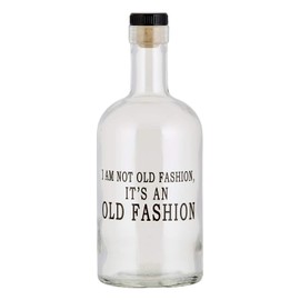47th & Main, 750ml, I Am Not Old Fashion Creative Brands MR854 Glass Bourbon Bottle