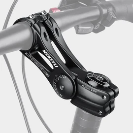 KOOTU Adjustable Bike Stem, 28.6mm / 31.8mm Bike Handlebar Extender ±85 Degree Aluminum Alloy Bicycle Stem Riser for Mountain Bike Road Bike BMX MTB(90mm)