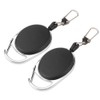 60cm Nylon Wire Rope Retractable Key Chain Stretching Keys Clasp