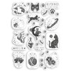 1 x A4 Magical Cats Vinyl Stickers - Witch Cat