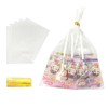 TYPAILYX 100Pcs 5"x 7" Bottom Gusset Bags, Clear Cello Cellophane