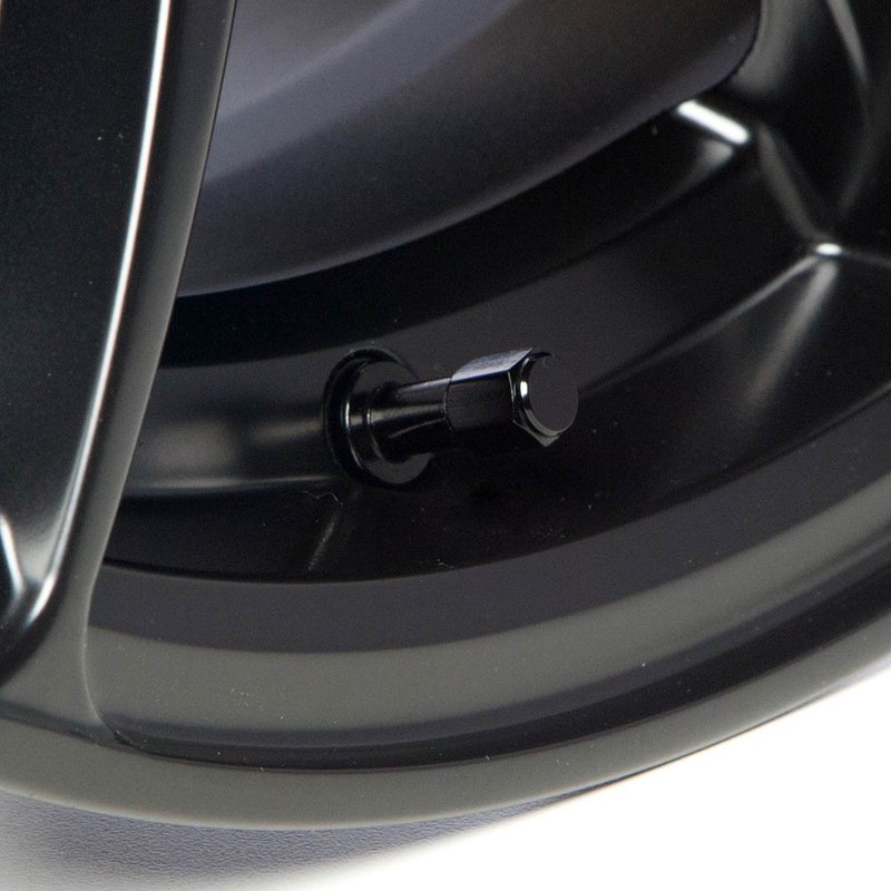 Circuit Performance VC5 Series Black Aluminum Valve Stem Caps (8