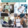 Clipboard Folder A4, Professional PU Leather Portfolio Folder, Legal Pad