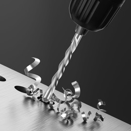 50PCS Drywall Bits, 1/8 Inch Spiral Saw Tip Bit Set, Guide Point Cutting Router Bits for Drywall Wood Woodworking Use (50PCS Silver)