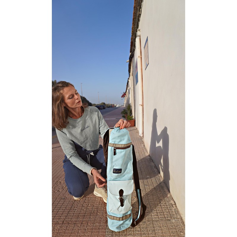 dualseele Eco Yoga Bag for Mat, Large, 70 cm, Made