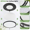 TOBUSA 36W LED Flush Mount Ceiling Light Fixture, 13inch LED