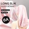 Gorro Seda Largo Dormir Mujeres Hombres Todo Tipo Cabello 100