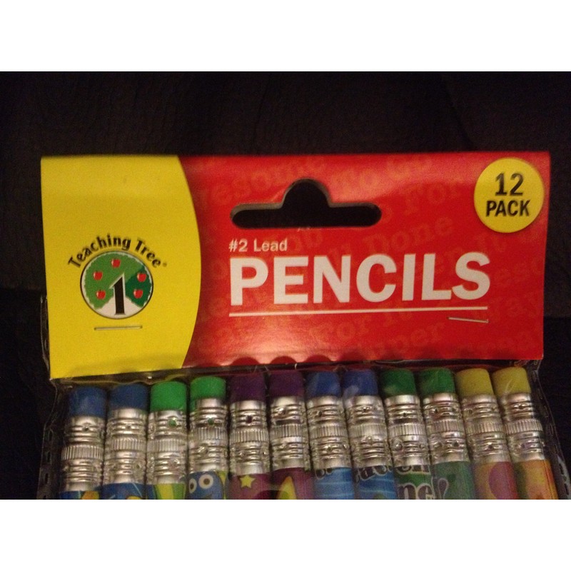 12 Kid's Pencils for Teachers - Great for Giveaways!