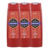 3 x Old Spice Captain 3-in-1 Shower Gel & Shampoo