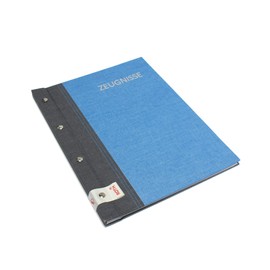 Roth Certificate Folder Bicolour with Book Screws - Expandable and suitable for up to 24 Certificates - document folder