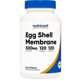 Nutricost Egg Shell Membrane, 500 MG Per Serving, 120 Capsules - GMO Free, Gluten Free