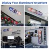 YIBEICO Skateboard Decks Wall Mount 360° Rotating Skateboard Wall Hanger,