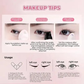 Gel Delineador De Ojos Impermeable Con Sello Alas Plegable                                                                                            