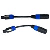 CESS-273 Speakon Mono Bridge Mode Adapter Cable, 2-Pack