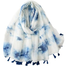 FAIRYGATE Blue Scarf for Women UK Print Large Size Scarves Scarf Shawl For Women All Seasons Scarfs 60018