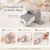 14-Inch Knee Pillow for Side Sleepers – Large Memory Foam