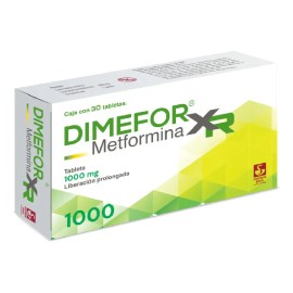 Dimefor Xr Tableta De Liberación Prolongada 1000 Mg, 30 Tabletas