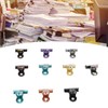 10pcs Colored Hinge Clips Dustproof Rustproof Electroplated Metal Hinge Clips