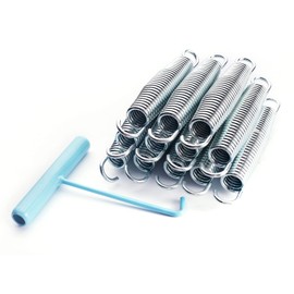 SkyBound 8.5" Inch Replacement Trampoline Springs - Heavy-Duty Galvanized Steel - Set of 48