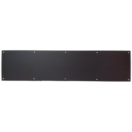 Don-Jo 90 Metal Kick Plate, Oil Rubbed Bronze Finish, 28" Width x 6" Height, 3/64" Thick