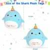 10 Inch Plush Toy Shark Animal Cute Birthday Plushies Pillow