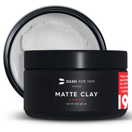 Hair Clay for Men – Matte Finish | Medium Hold, Adds Volume & Texture | Clean Ingredients, Non-Greasy & Easy to Wash Out | Barber-Grade Men’s Styling Clay | Made in the USA – 2oz